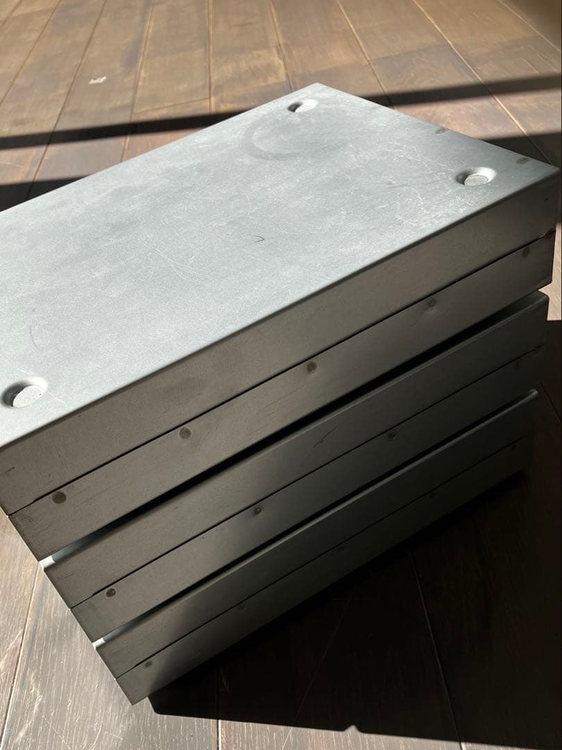 ダルトン　3段金属引き出しボックス シルバー