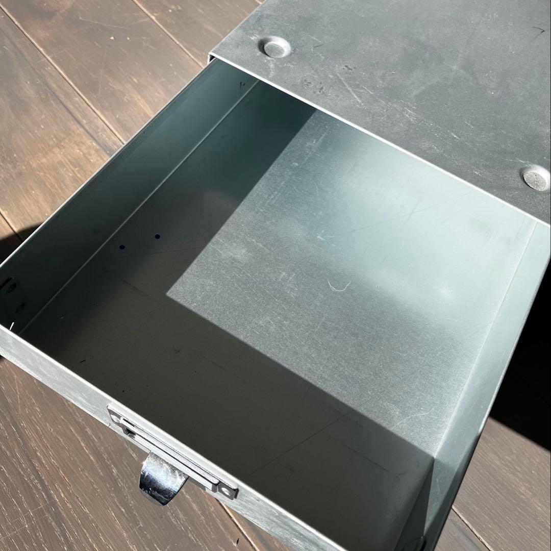 ダルトン　3段金属引き出しボックス シルバー