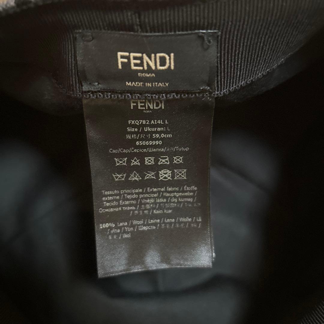 FENDI キャップ　ブラック