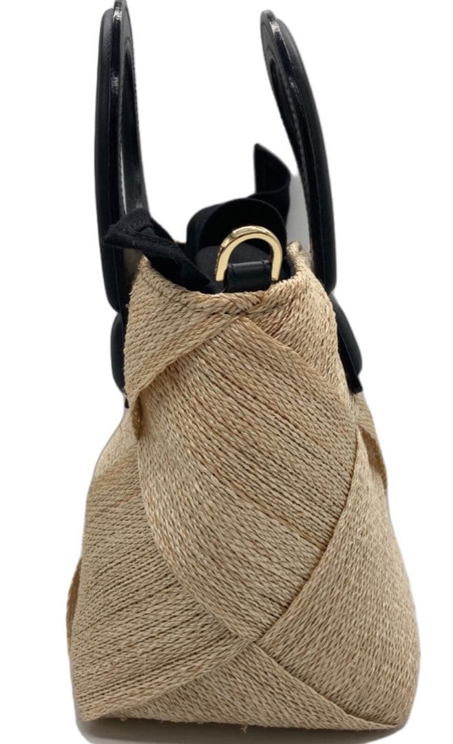 アバカメッシュ 2WAYバケットバッグ　ヴィオラドーロ　ベージュ　カゴ