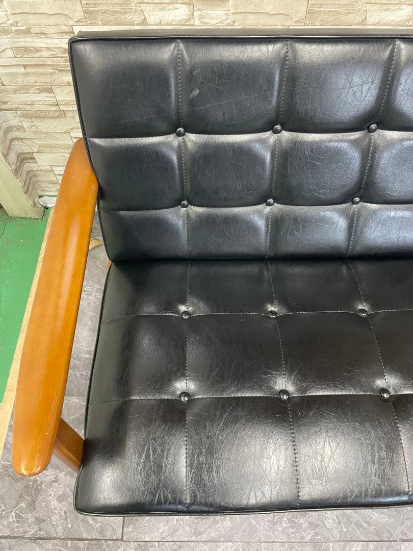 カリモク60 Ｋチェア ２シーター ブラック