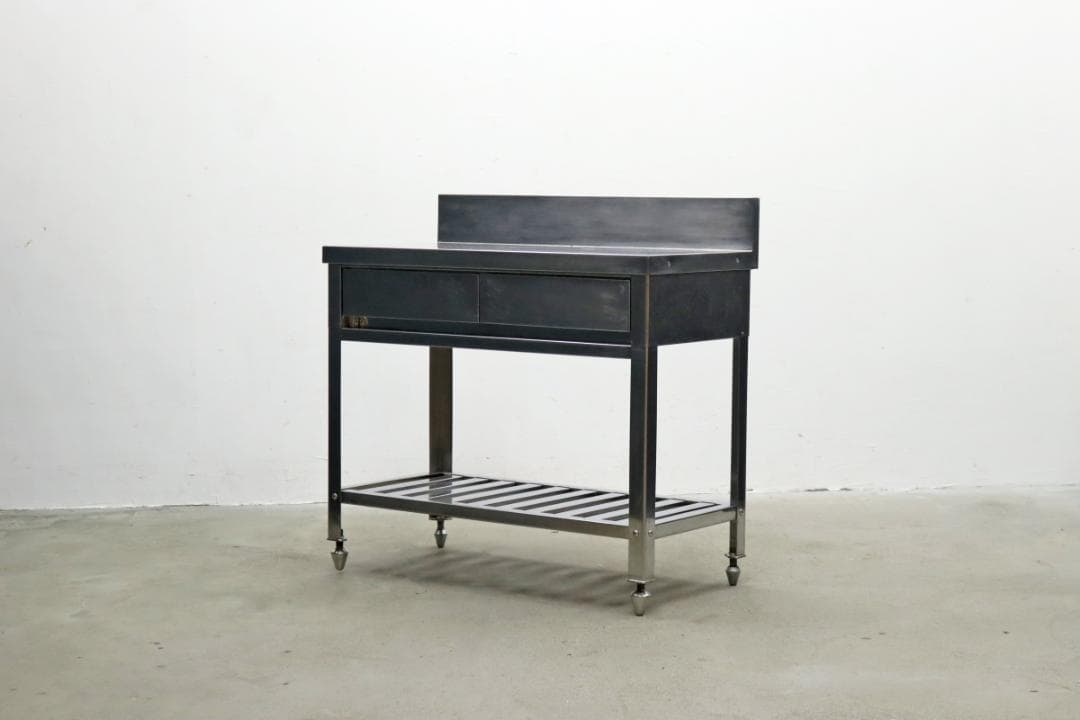 ステンレス 作業台 コンソール キャビネット 収納 キッチン カウンター