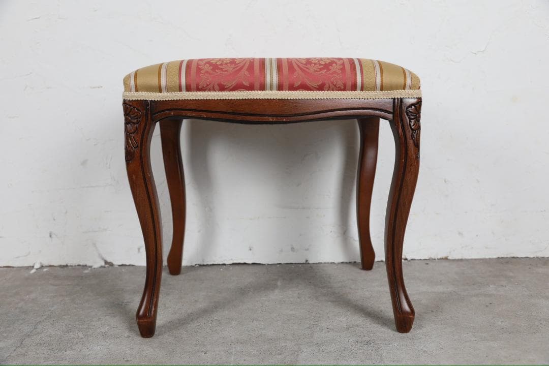 展示品『イタリア製』スツール オットマン チェア 椅子 猫脚 RWcha134