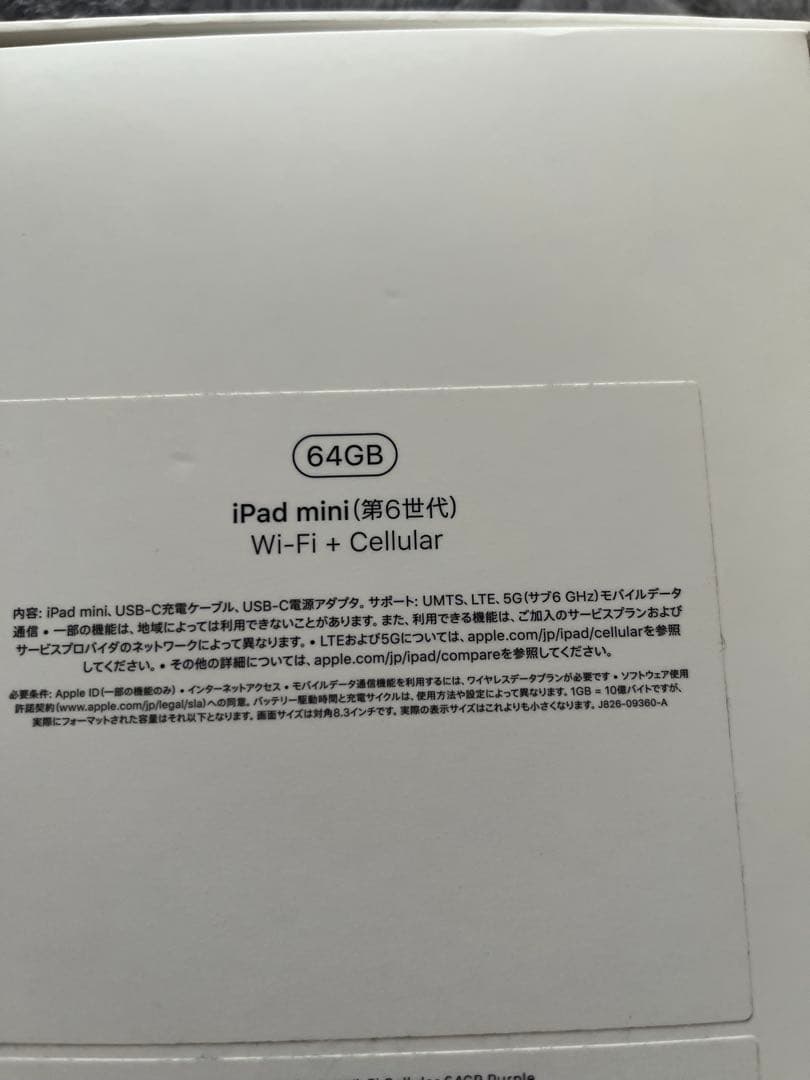 iPad mini＊第6世代
