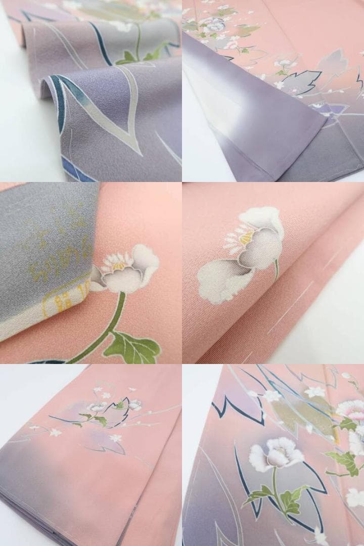 新品 仕付け糸付き 丹後ちりめん 正絹 着物 訪問着 B-13