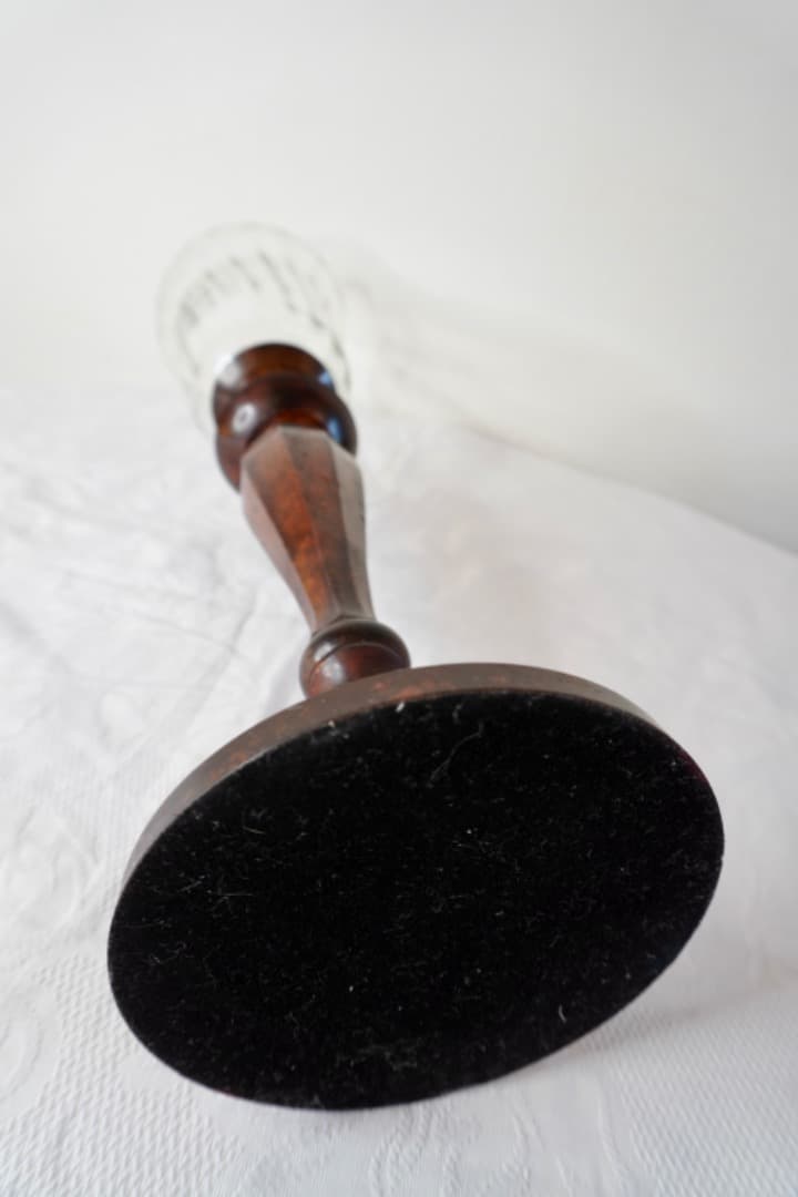 ヴィンテージ キャンドルホルダー ガラス燭台