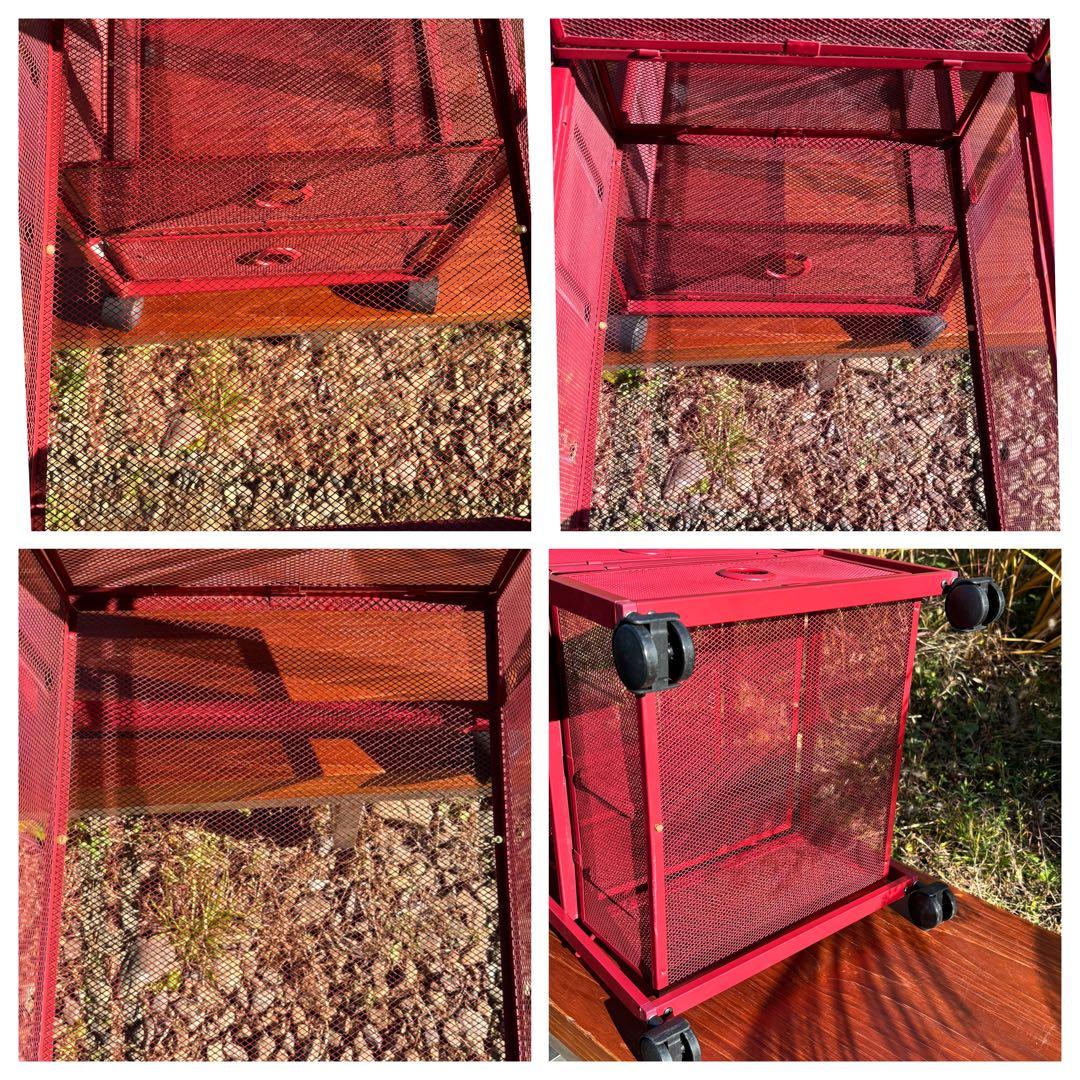 廃盤 稀少品　IKEA ANDY 赤 キッチンワゴン ポストモダン