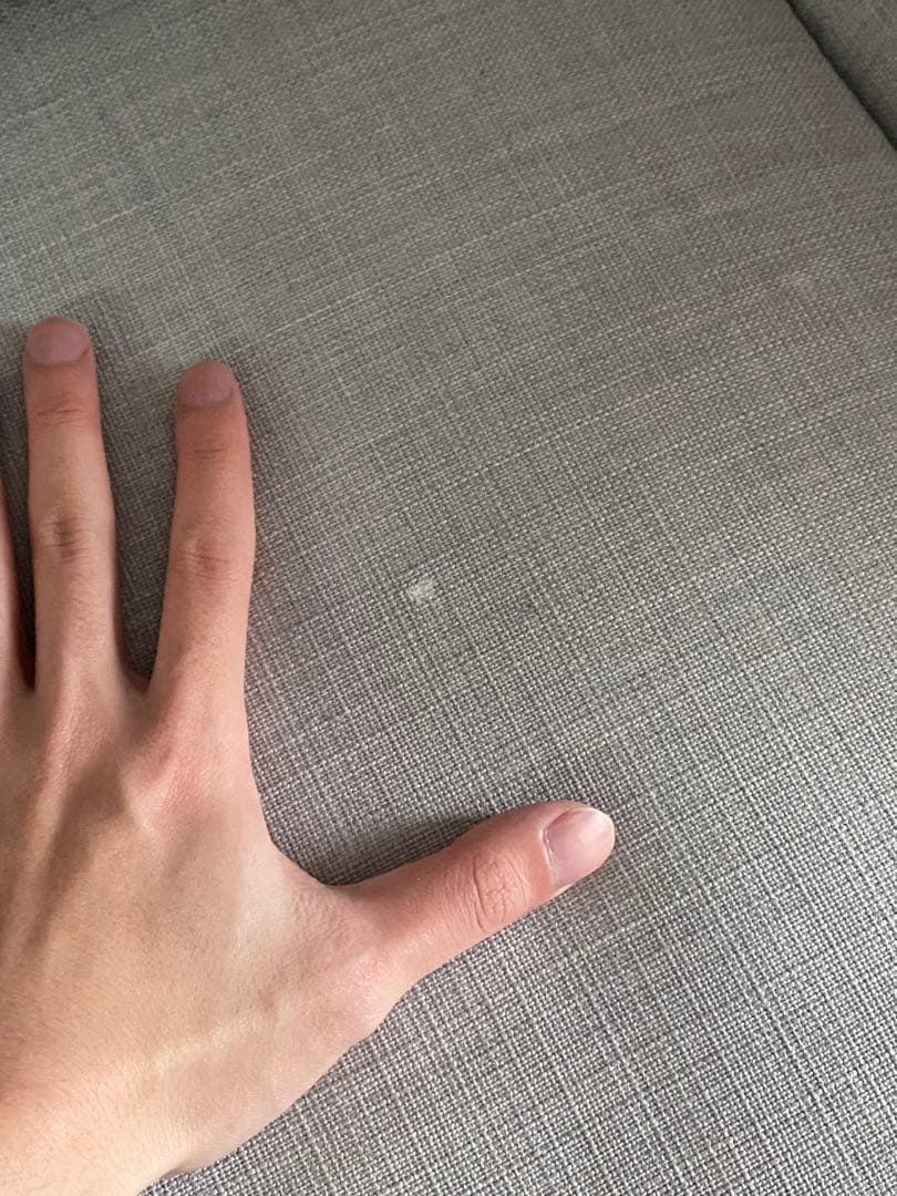 ハンス・ウェグナー ソファ似 グレー ファブリック ソファ 3人掛け