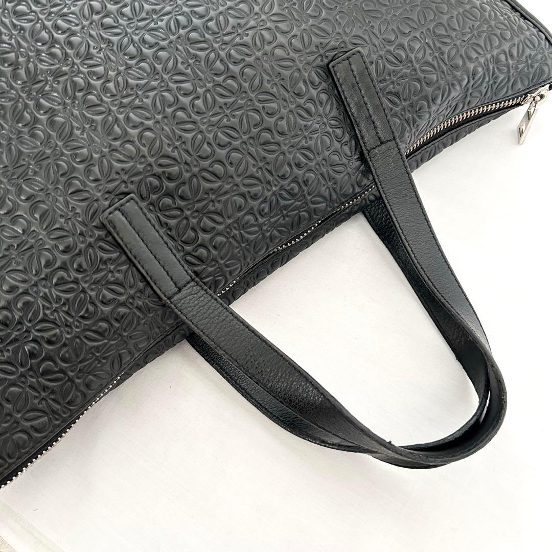 ■専用■LOEWE トートバッグ　リピートアナグラム　黒　レザー　ビジネス