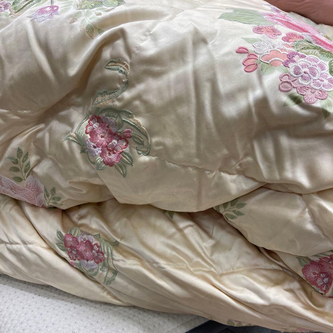 丸八真綿　最高級羽毛布団　ソワリー　シングル