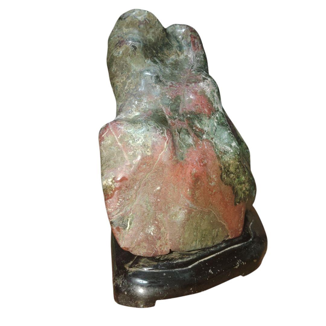 盆石　水石　五色石　赤玉　鑑賞石　20kg