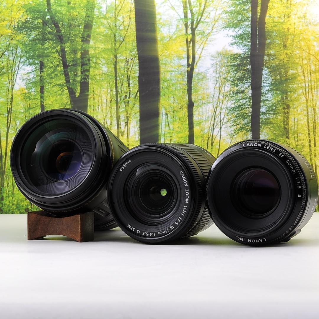 WiFi搭載！キャノン Kiss X9 トリプルセット☆高スペック一眼レフ