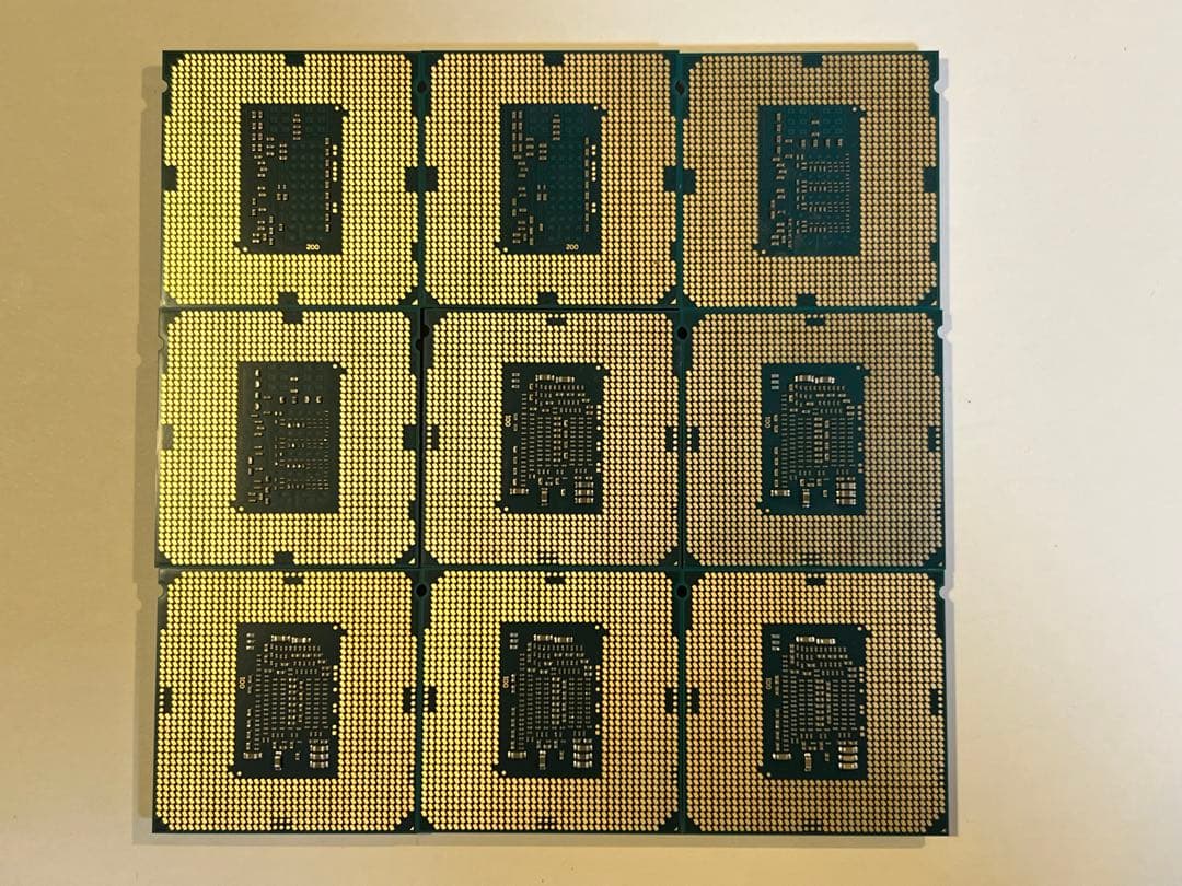 Intel Core i7-6700K 2個, i5-6500 3個 他 計9個