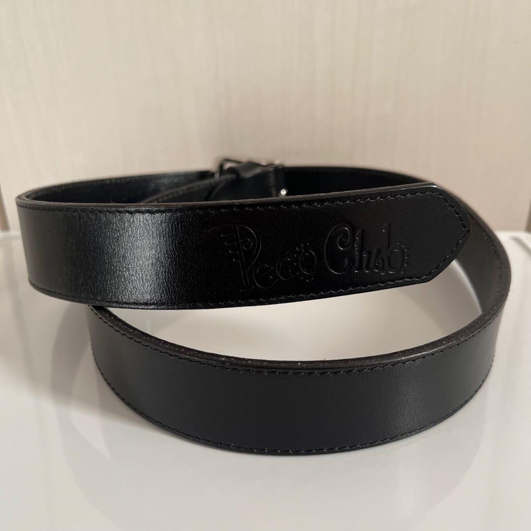 【一度のみ使用】 Peco Club レザー ベルト ブラック