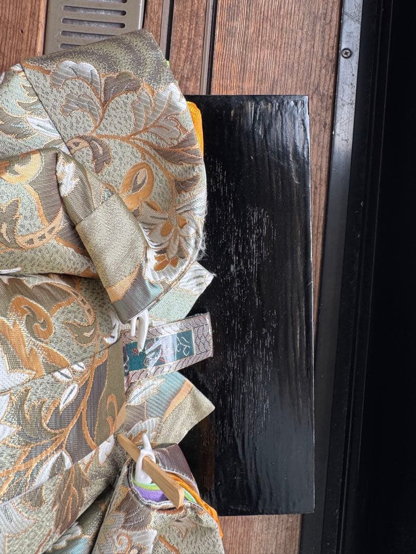 雛人形 男雛 女雛 セット黒い台座　※赤い布はつきません