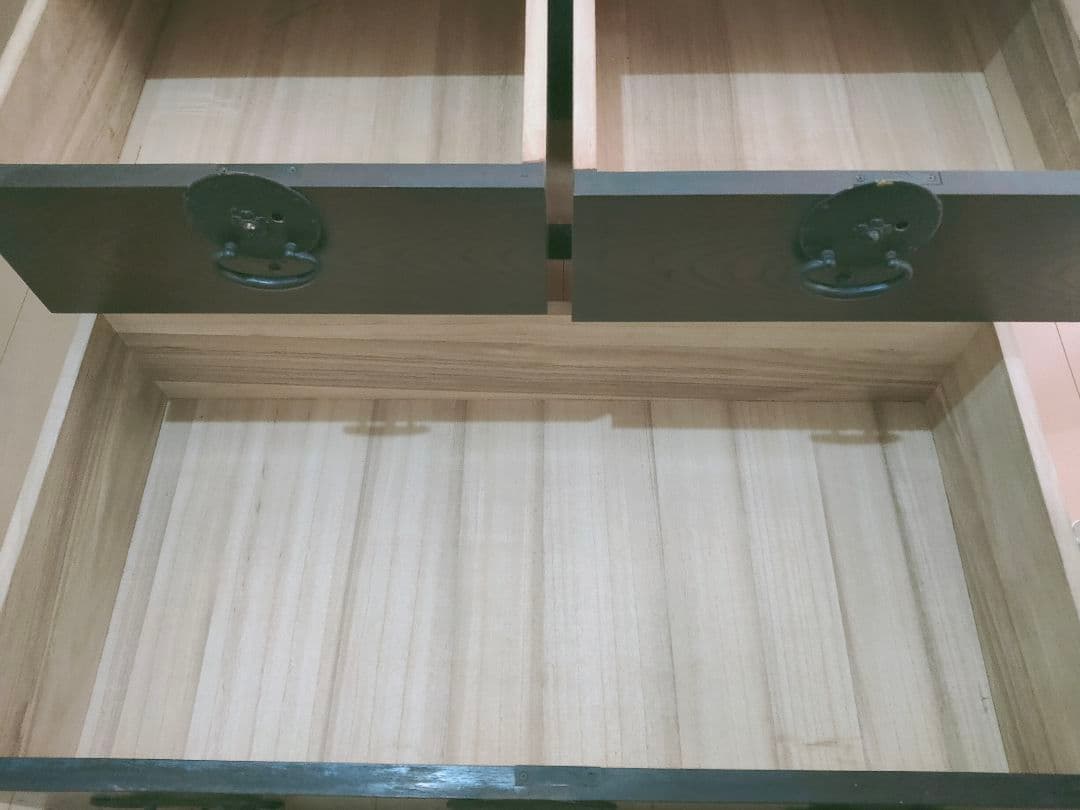 専用出品♪時代家具 箪笥 タンス 2段 高級 鍵付き 説明書有り 送料無料 ♪