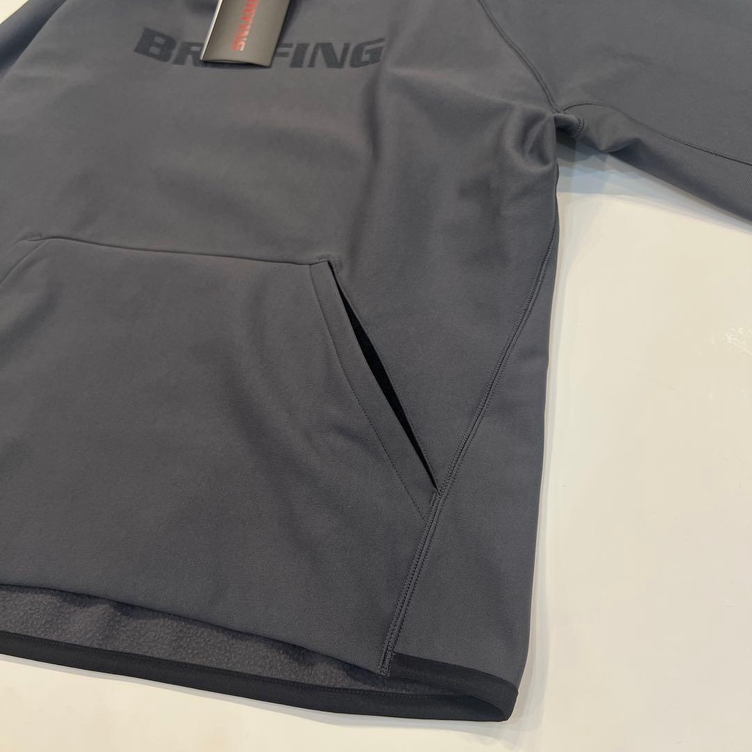 新品　BRIEFING MEN’S LOGO HOODIE チャコール M