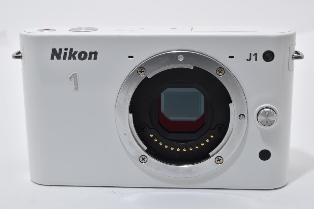 超美品 ニコン J1 ミラーレスデジタルカメラボディホワイト Nikon