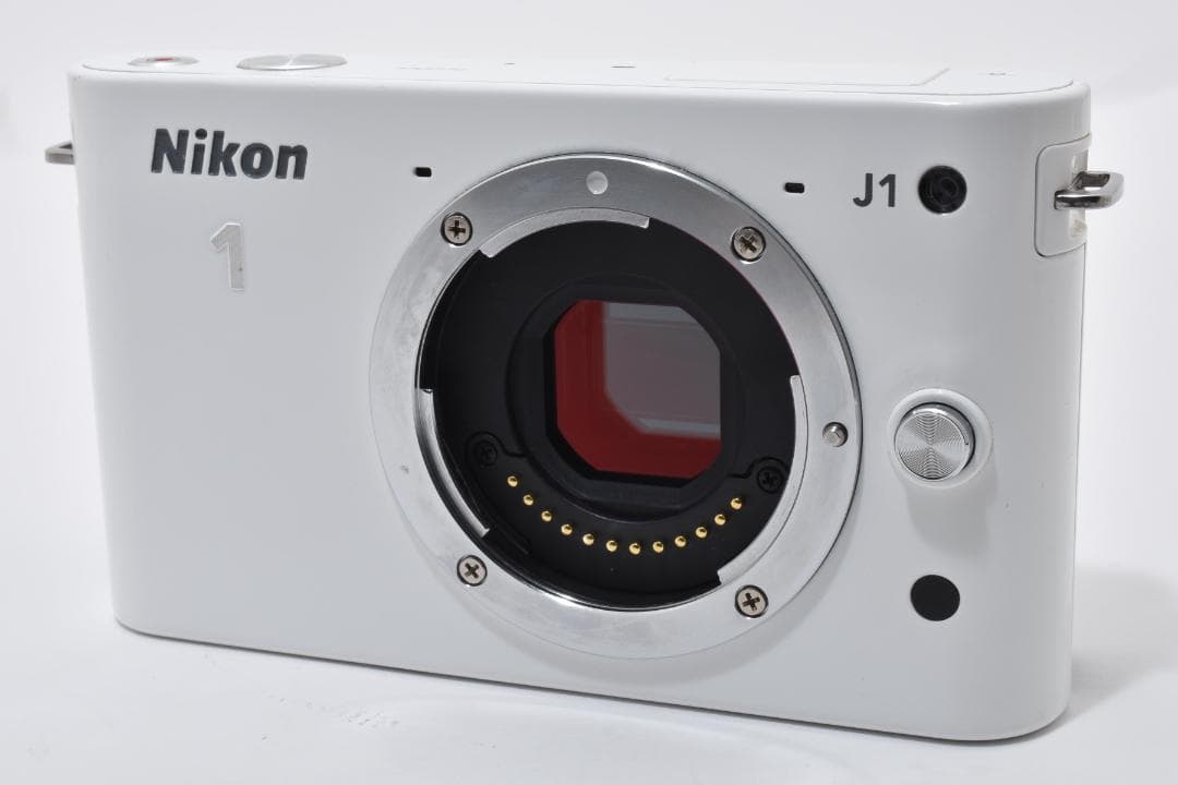 超美品 ニコン J1 ミラーレスデジタルカメラボディホワイト Nikon