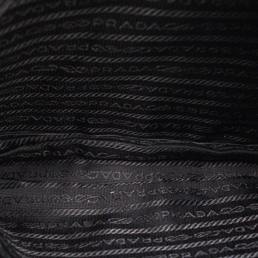 【美品】PRADA 三角ロゴ ショルダーバッグ クロスボディ ナイロン ブラック