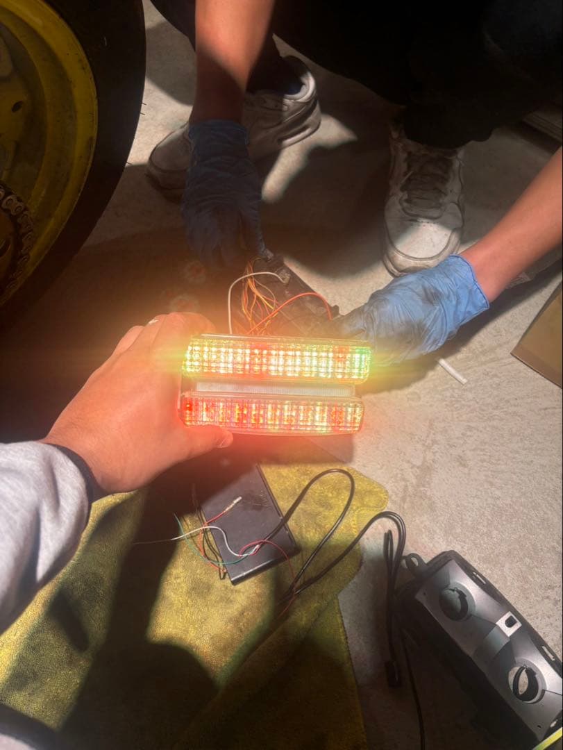 xjr400 流星テール動画アリ‼️　純正クリアテール　防水加工済み‼️ステーセット