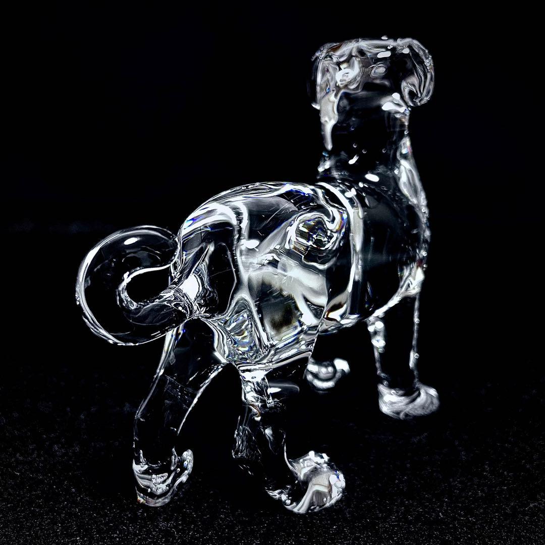 【美品】 Baccarat バカラ クリスタル フィギュリン 犬 干支 戌