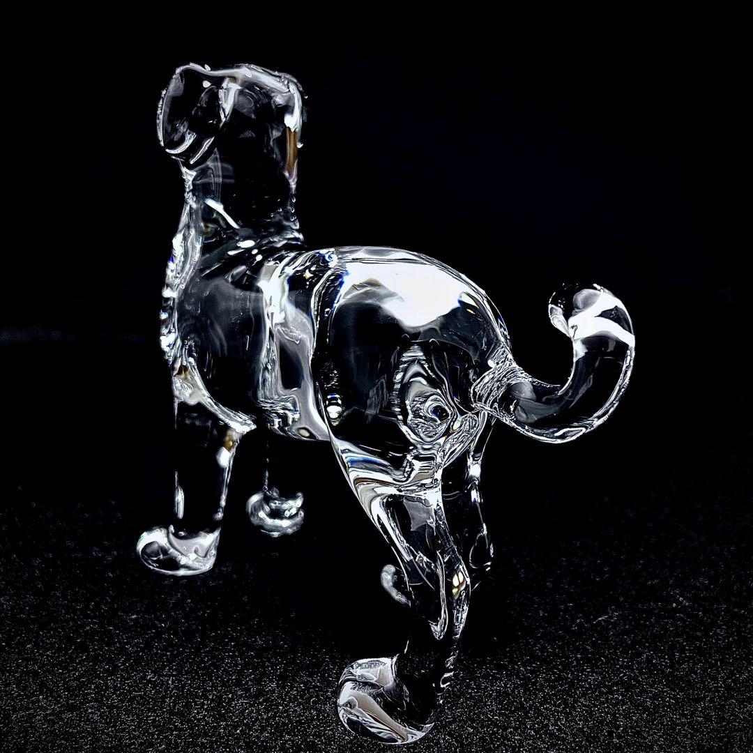 【美品】 Baccarat バカラ クリスタル フィギュリン 犬 干支 戌
