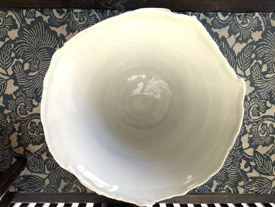 作家　生井講蔵 作　青白磁　深鉢　大深鉢