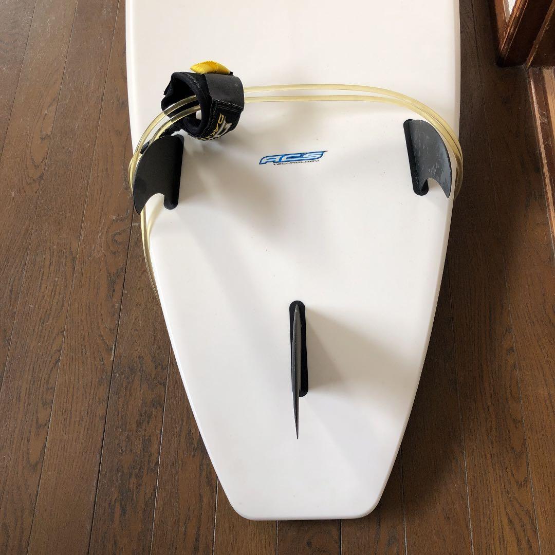 サーフボード　ロングボード　リーシュコード　フィン付き