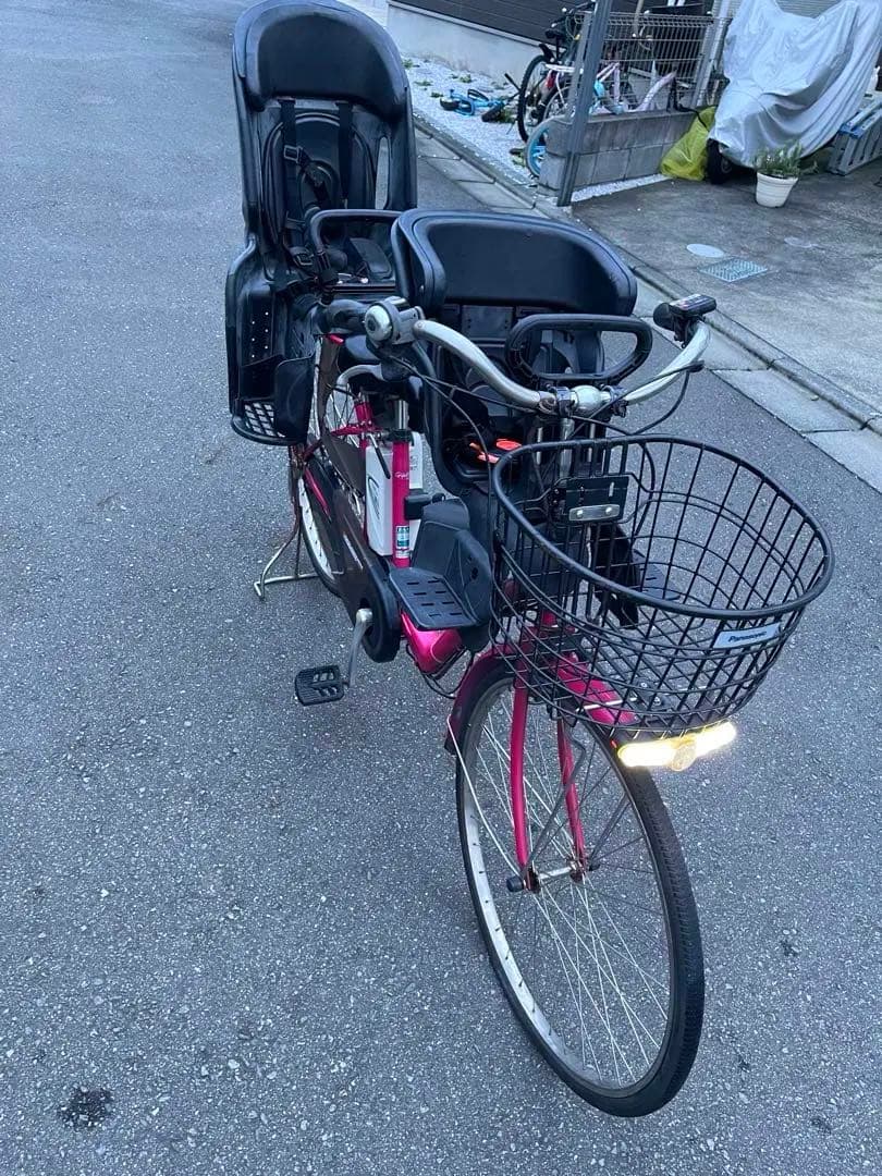 【Panasonic】電動自転車/26型/3変速/LED/付属品完備※動作確認済