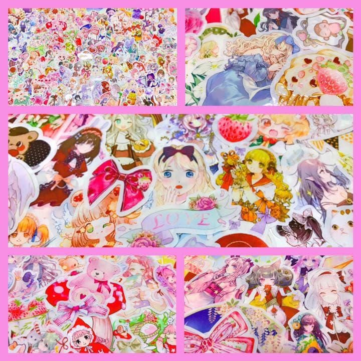 可愛いい❤️❤️人物マステフレークシール( ⸝⸝•ᴗ•⸝⸝ )162