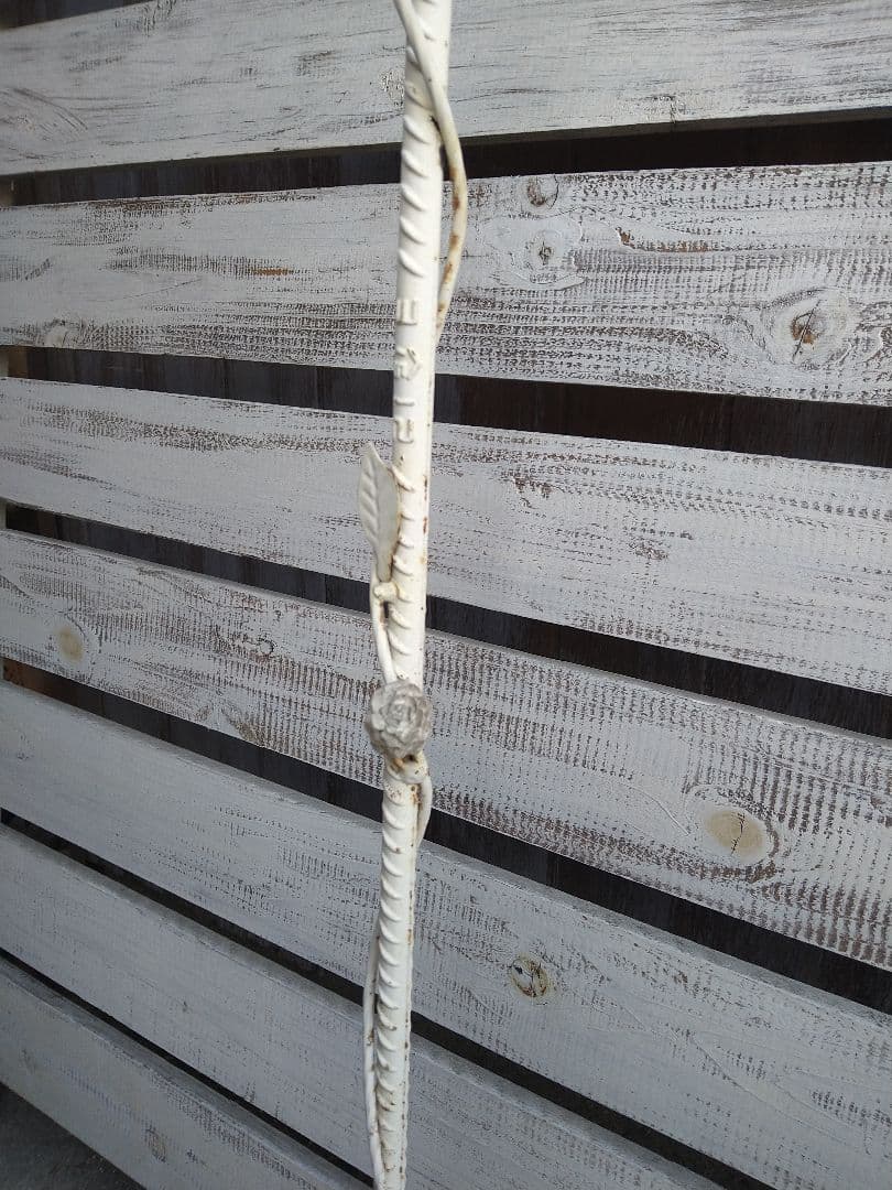 アンティーク調 花台 シャビー 小鳥