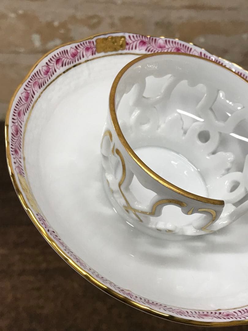 値下！【美品】HEREND ヘレンド　インドの華　C&S