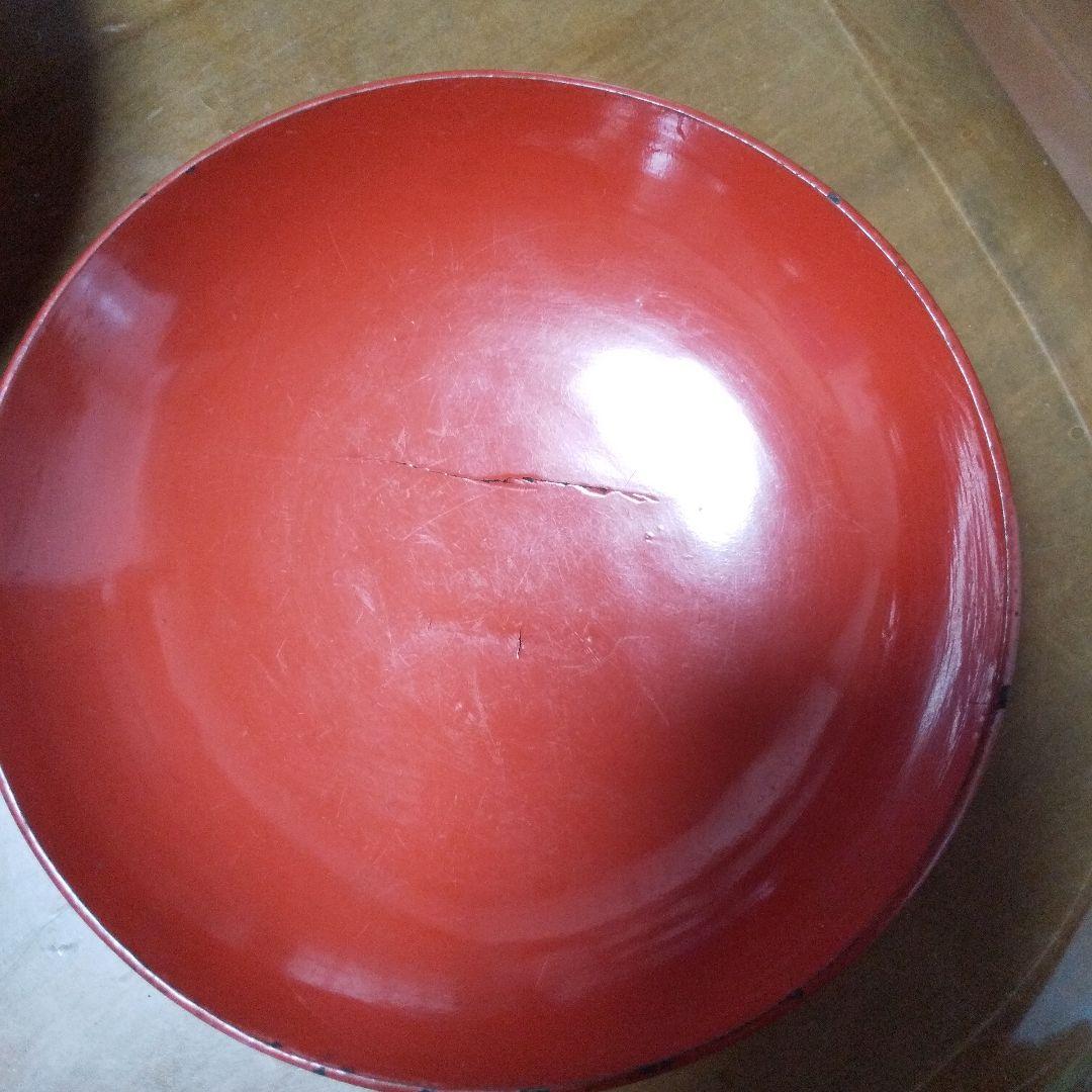 木製、朱色 丸型 汁椀 20個セット