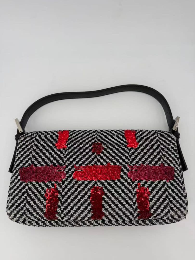 FENDI フェンディ マンマバケット スパンコール 刺繍 バッグ