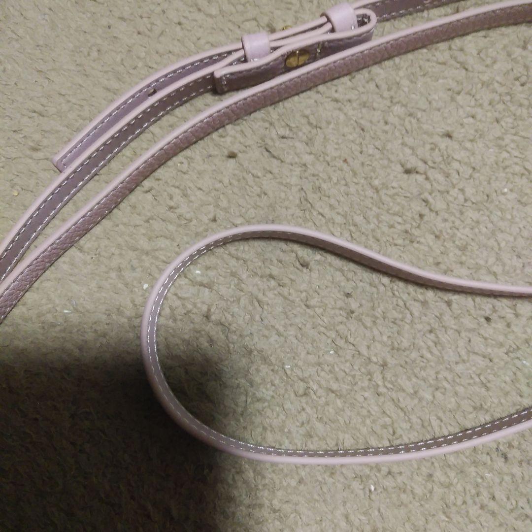 DEMIU 薄紫 手帳型ケース ストラップ付き