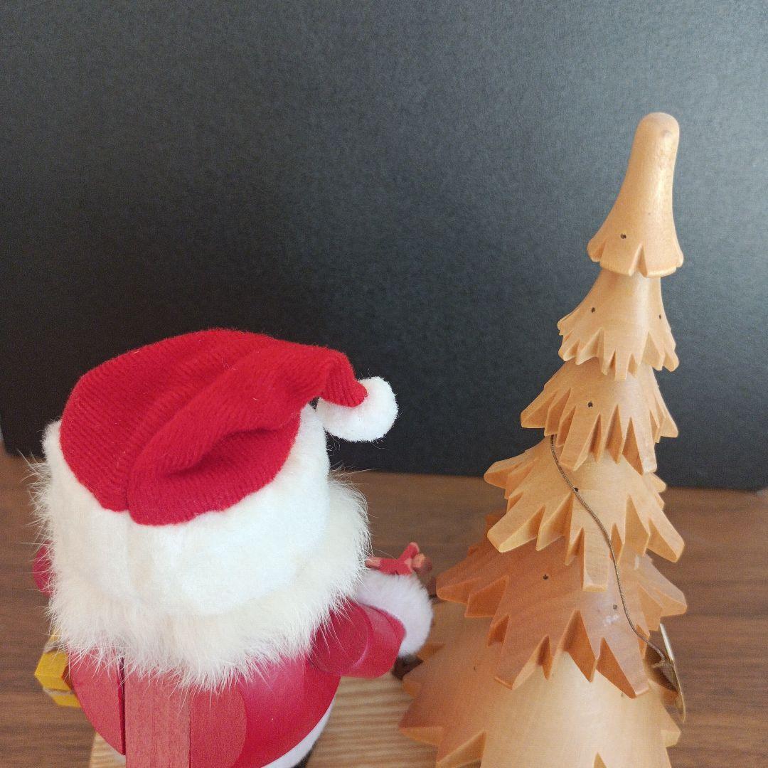 くるみ割り人形〈サンタとツリー〉リヒャルト グレーザー ザイフェン ランプ付置物