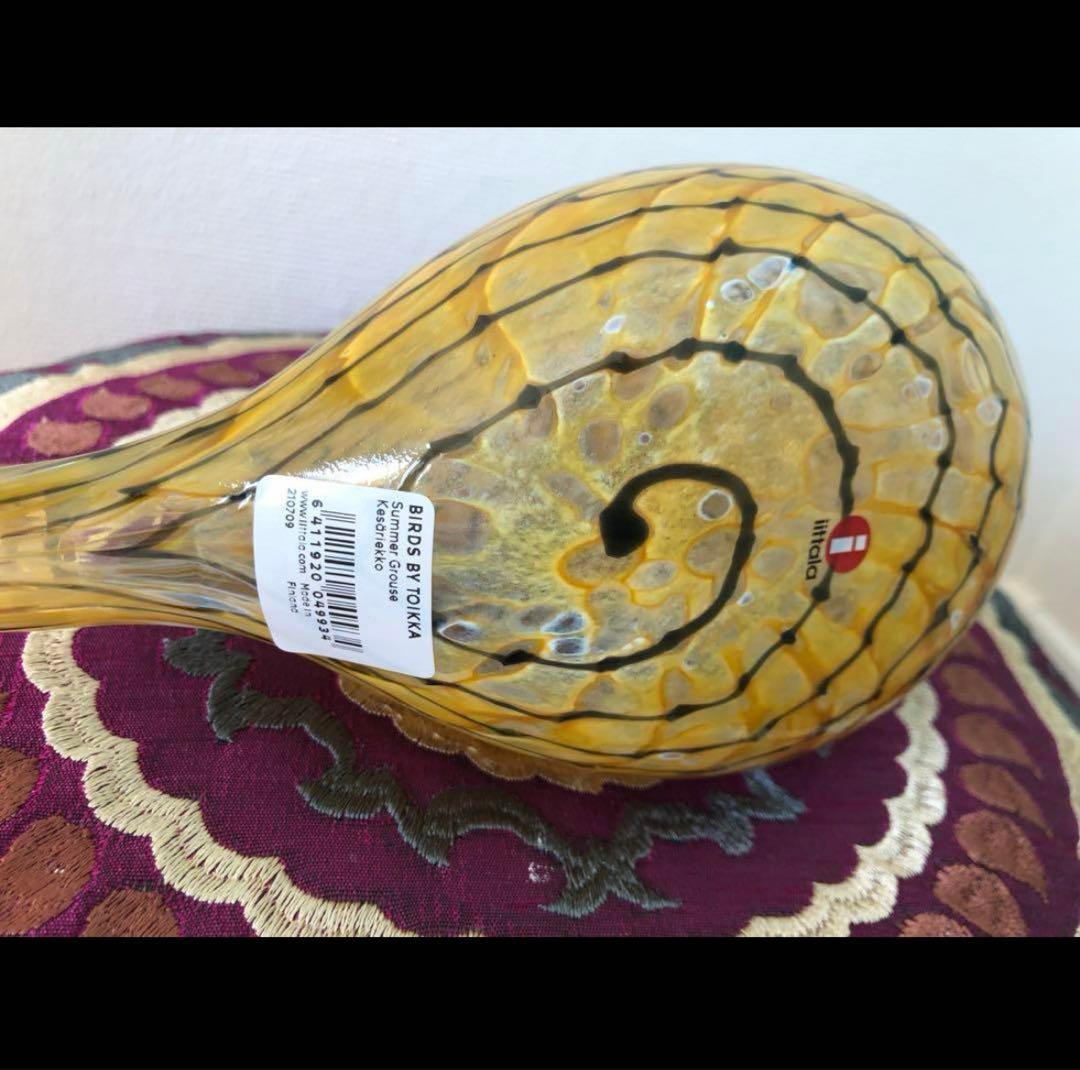 新品未使用 ittala サマーグロースライチョウ バードバイトイッカ 箱あり