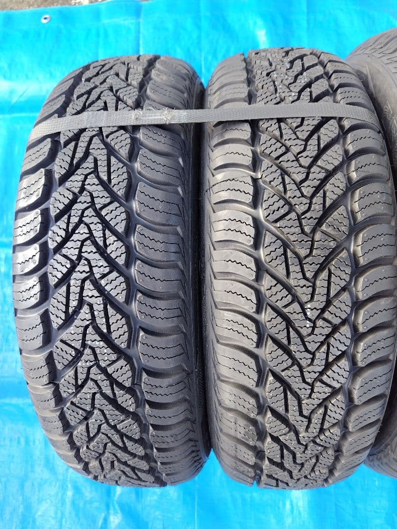 155/65R13【2/2】オールシーズンタイヤ新品、アルミホイール付、2本分割