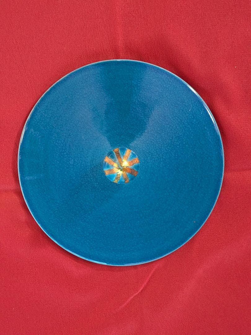 浅黄交趾　末広水指