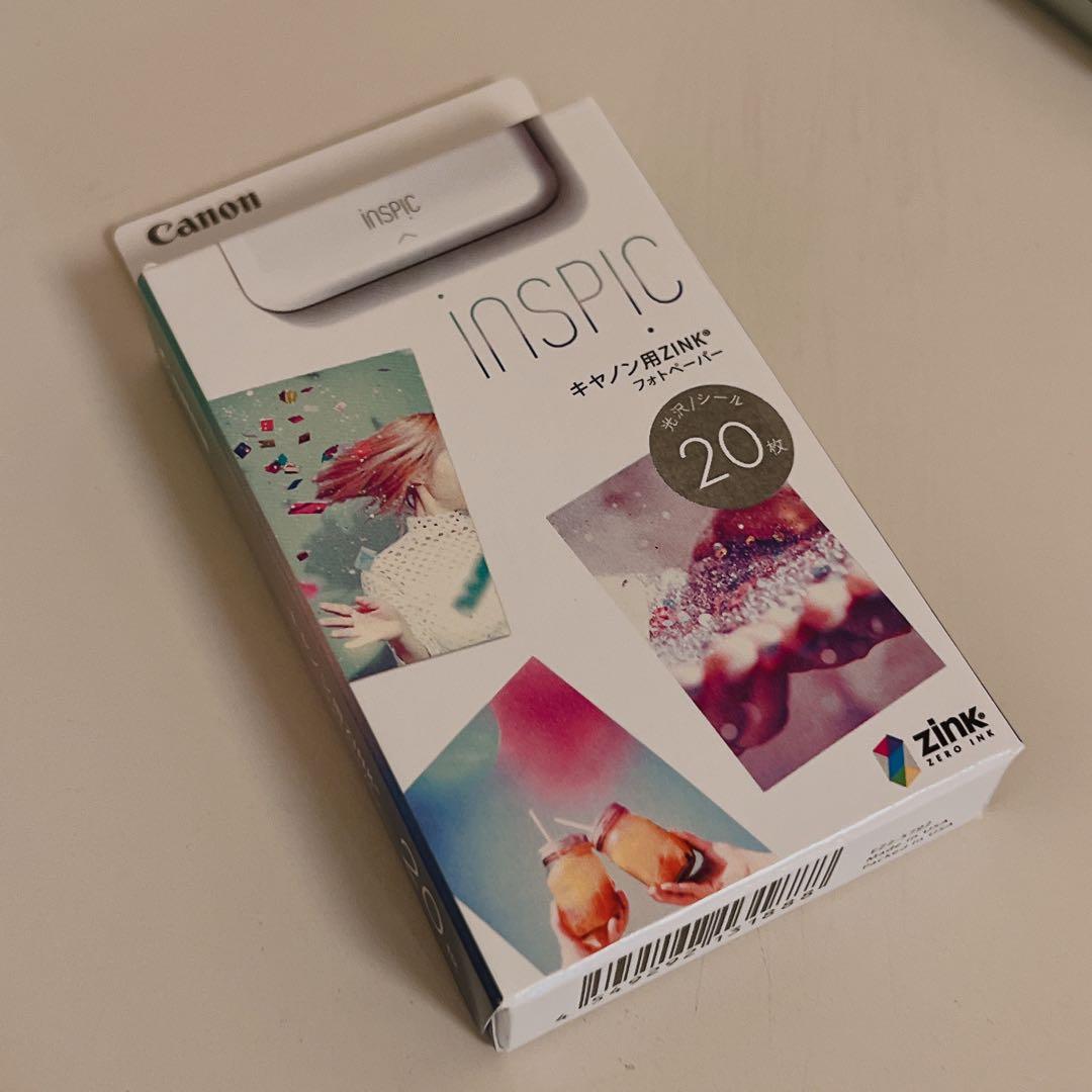 iNSPiC本体＋用紙20枚セット 水色 PV123 ミニフォトプリンター