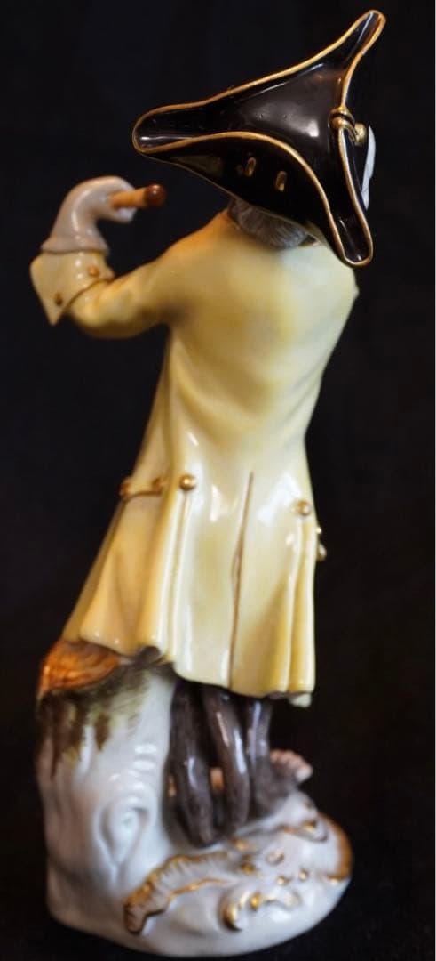 【美品】マイセン 猿の楽団 打楽器 イエロージャケット1級品