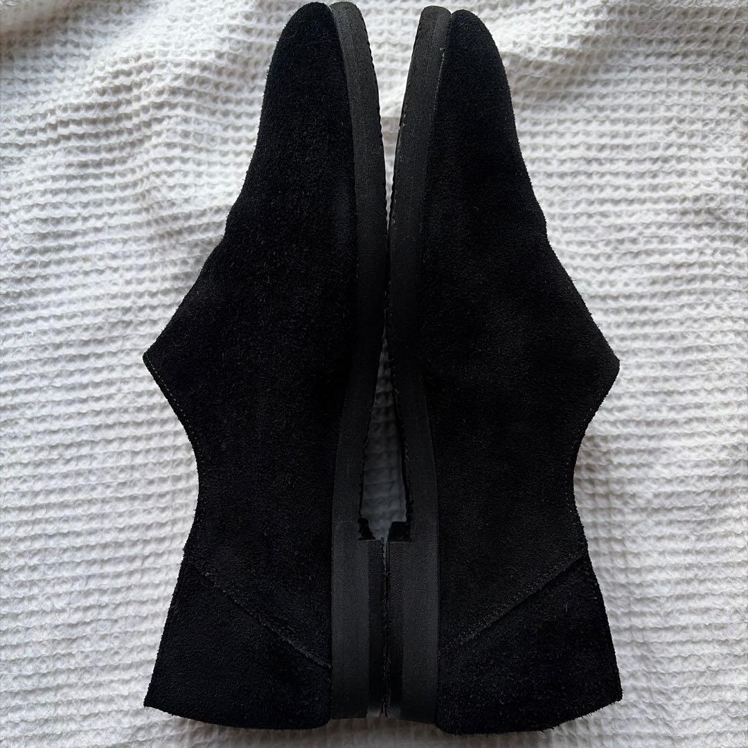 靴 que shoes Vibram plain / black velour