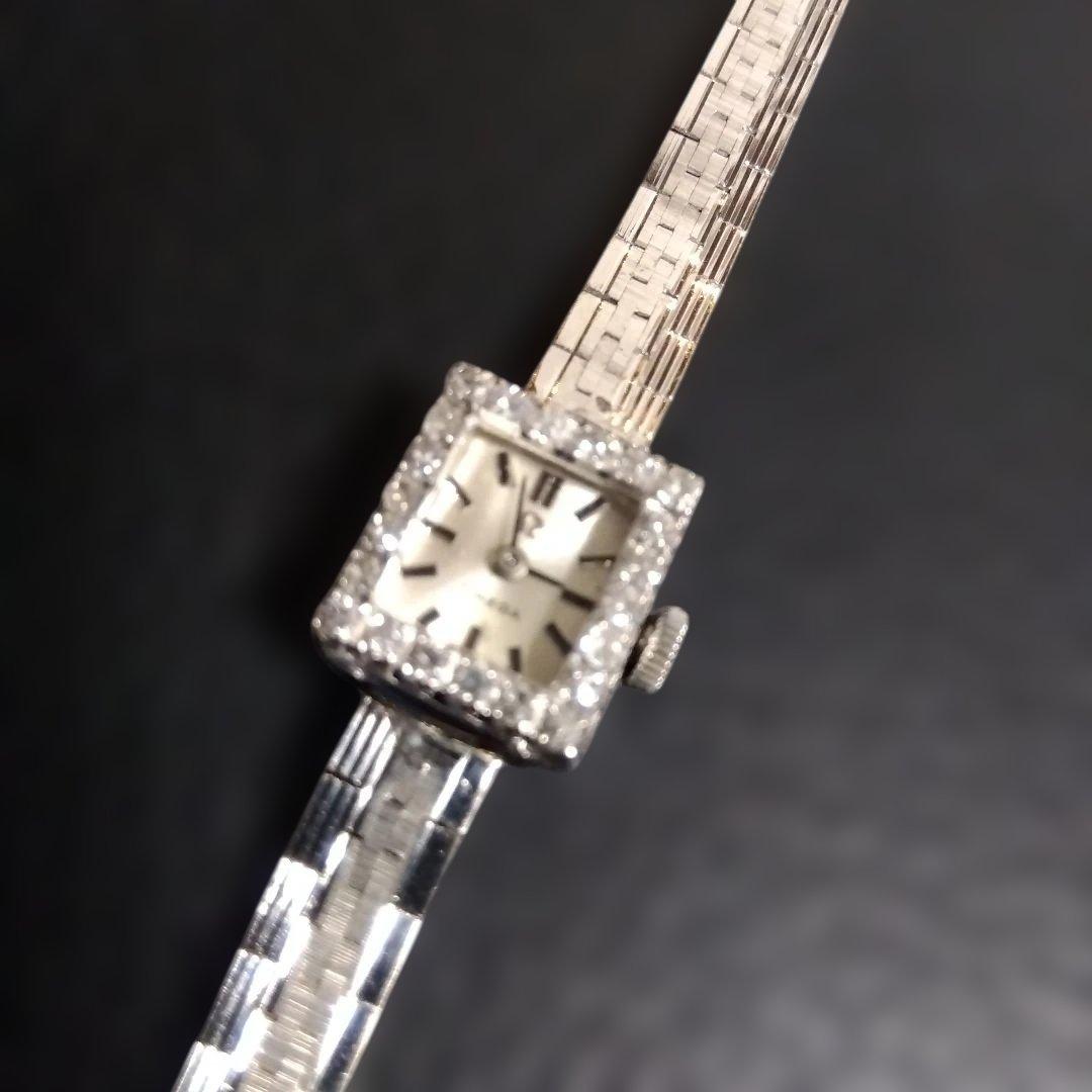 OMEGA　Ω　オメガ　18K刻印あり　ダイヤモンド アンティーク