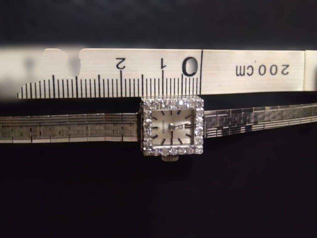 OMEGA　Ω　オメガ　18K刻印あり　ダイヤモンド アンティーク