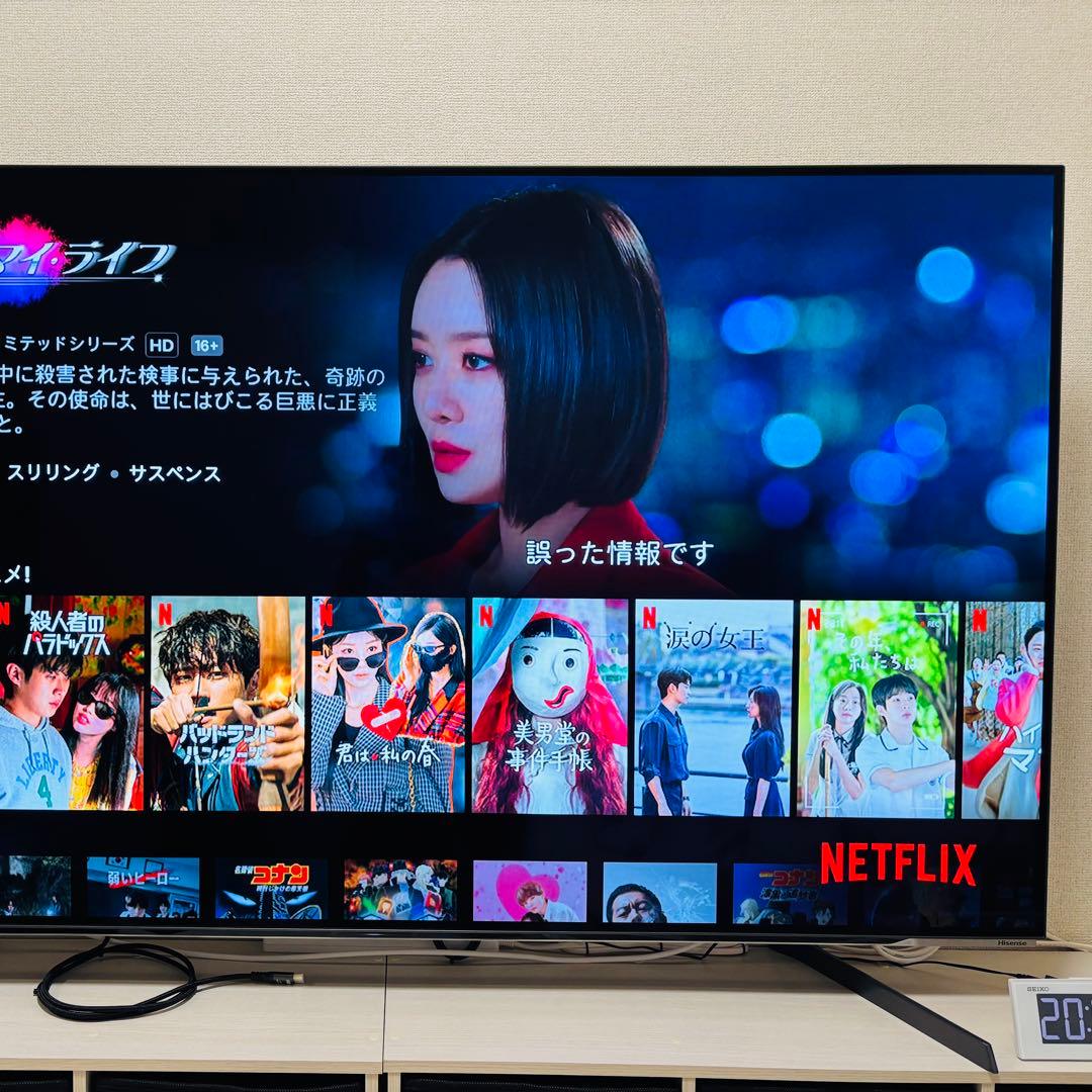 【美品】Hisense ハイセンス 65X8F 4K有機ELテレビ 65インチ
