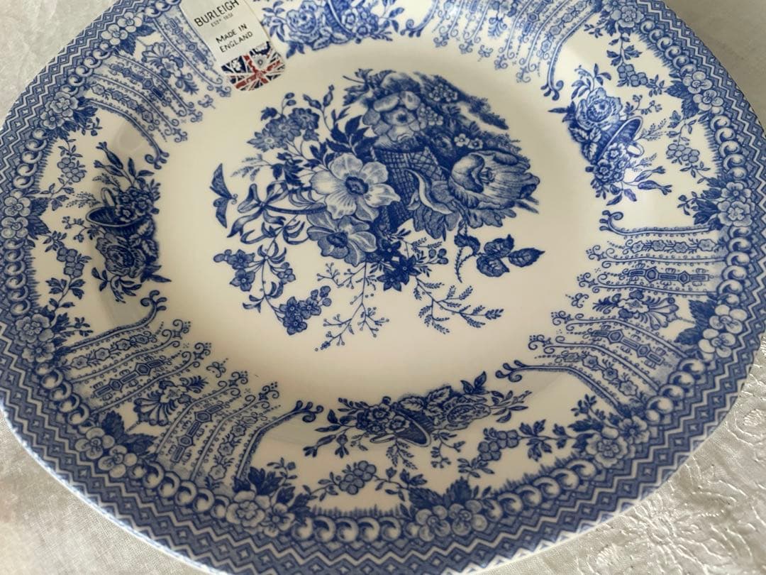 Burleigh 復刻フローラプレート21.5cm 2枚