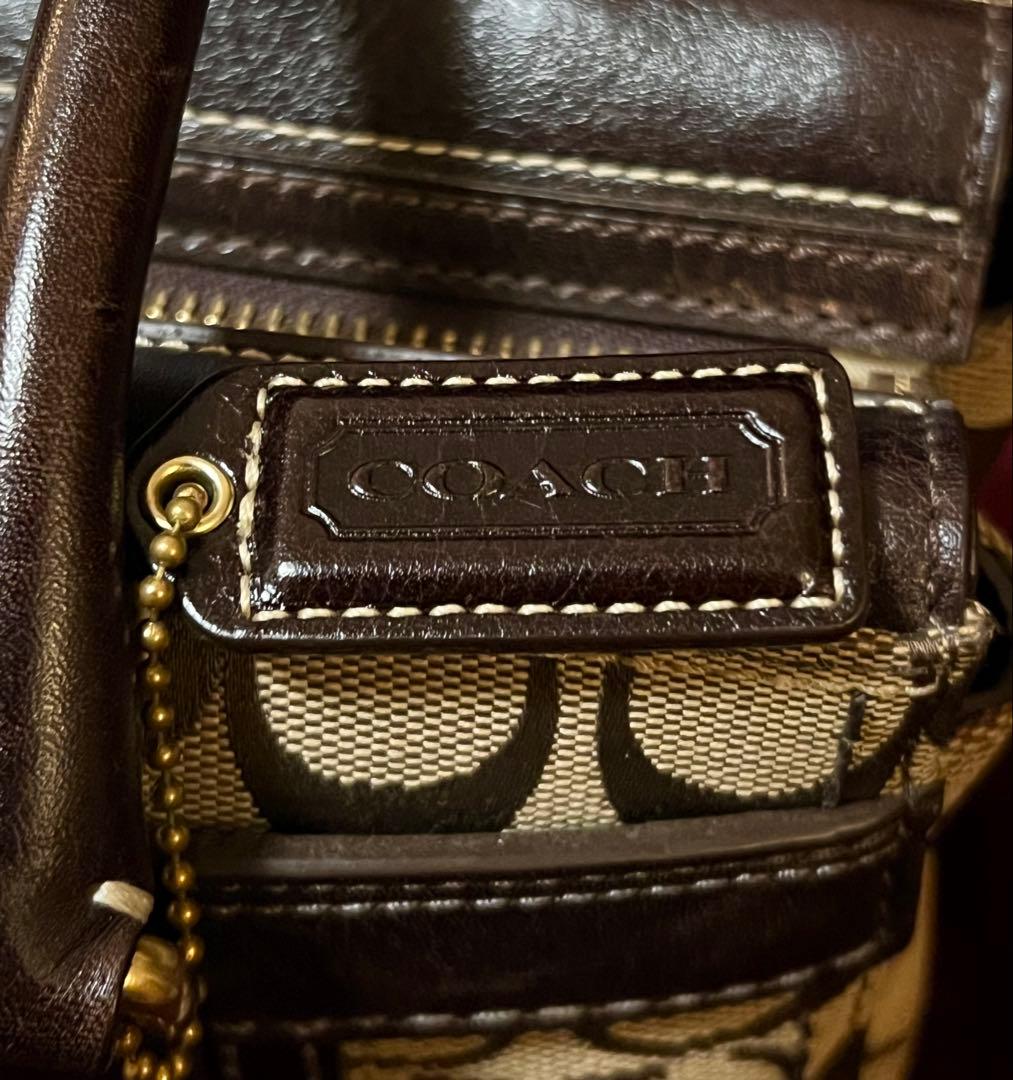 COACH シグネチャー ハンドバッグ コーチ レディース 美品