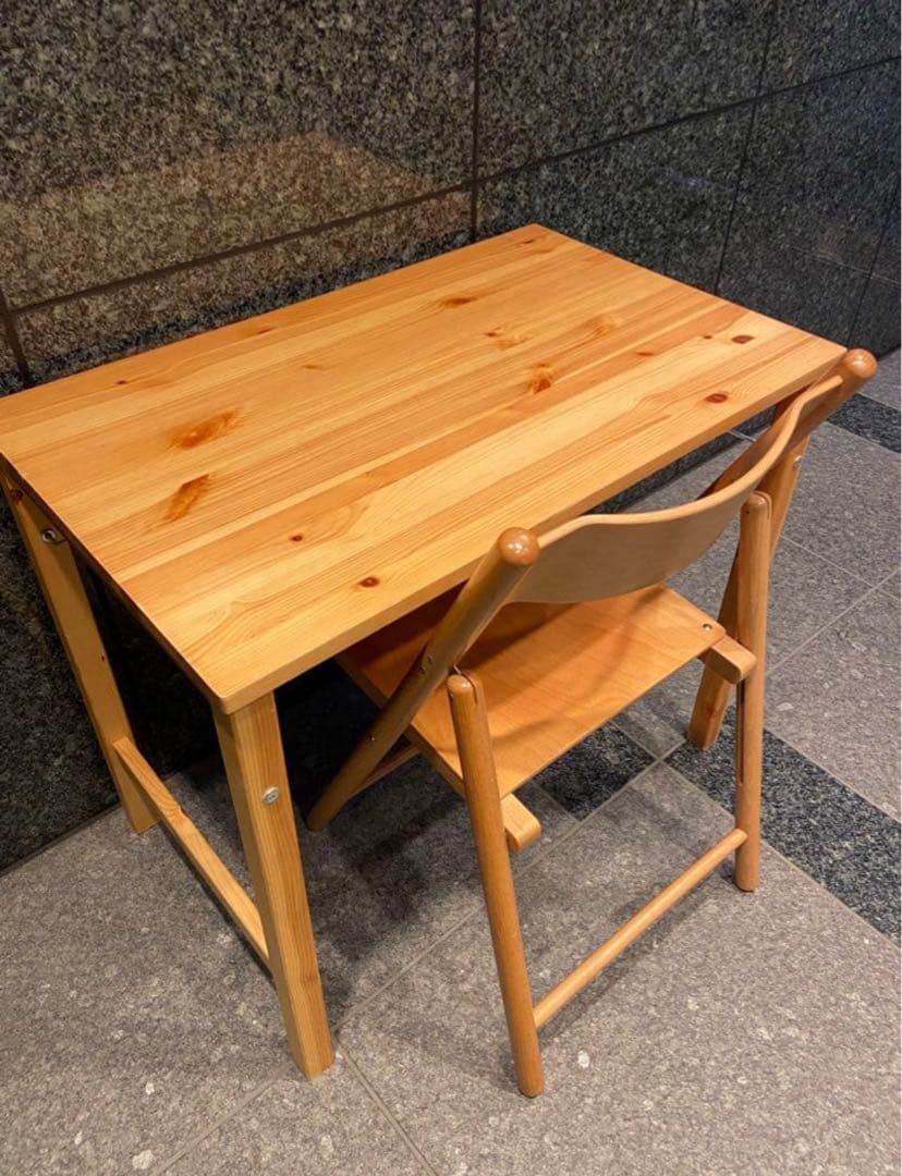 ☘️送料無料⭐️美品⭐️廃盤希少チェア⭐️無印⭐️パイン材テーブル ブナ材チェア