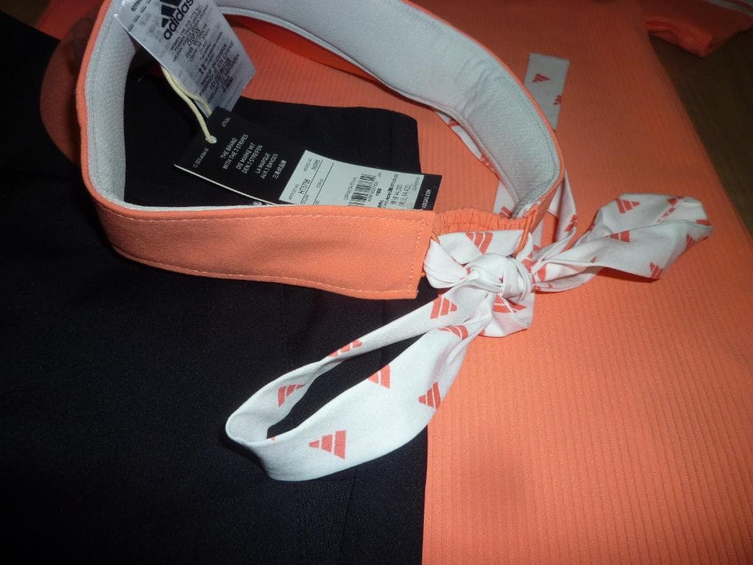 【新品M】adidas アディダスゴルフ シャツ＆パンツ＆バイザー　3点セット